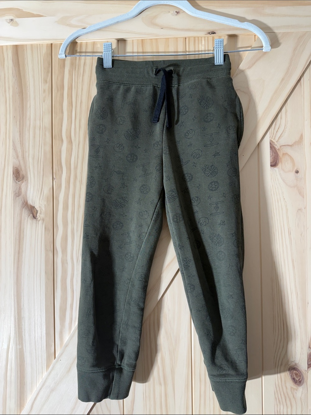 🎉3 for $10 Spotted Zebra Olive Star Wars Joggers